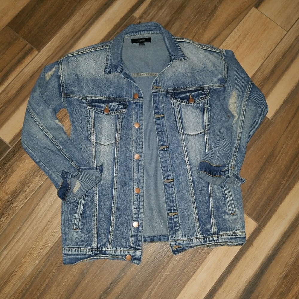 Demin Distressed Jacket